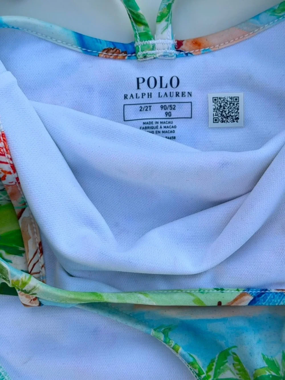 Polo by Ralph Lauren Green Tropical Bear Print One-Piece Swimsuit